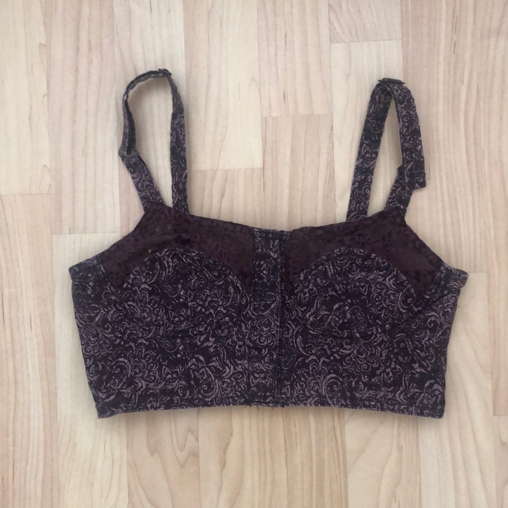 Purple crop top